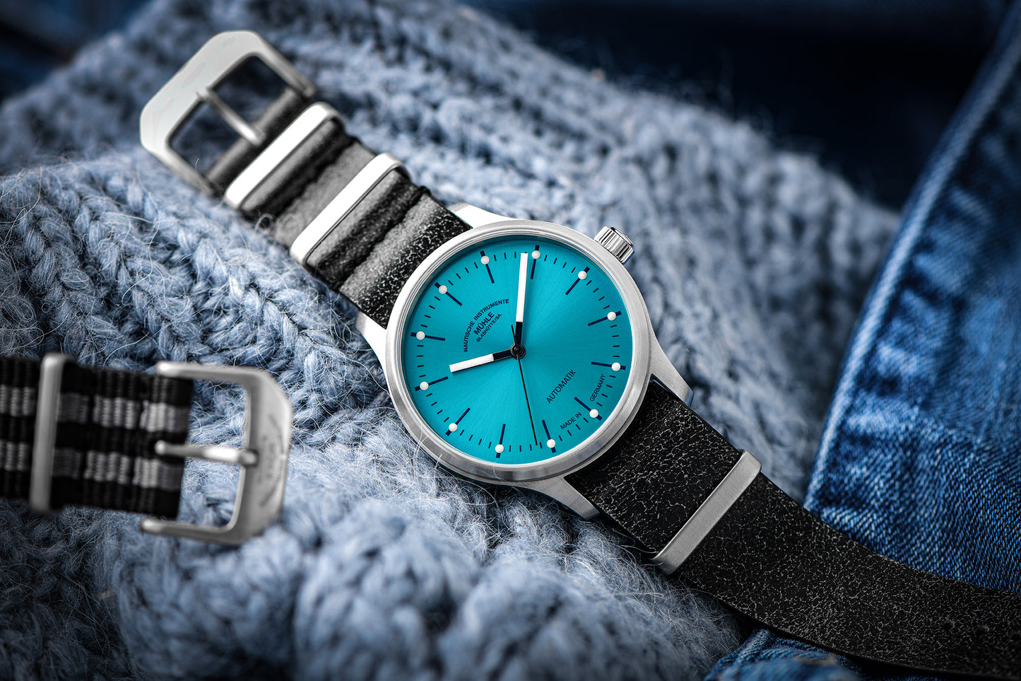 Mühle Glashütte Panova Türkis Blau