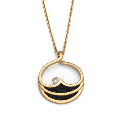 Kette "Maui" GG 585/- 0,1ct tw/si beachsand®