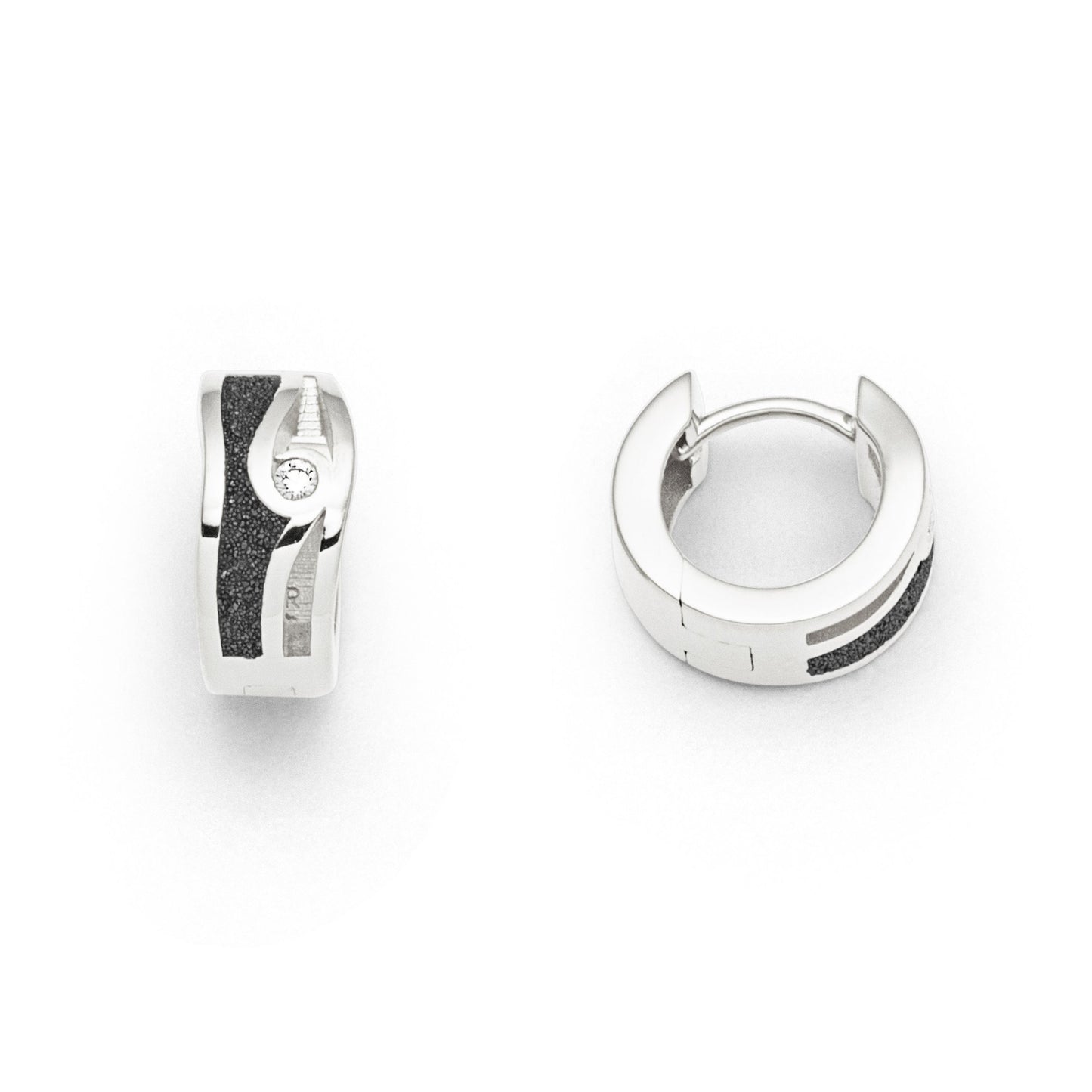 Ohrring "Maui" WG 585/- 2 Brill. 0,06ct tw/si beachsand®