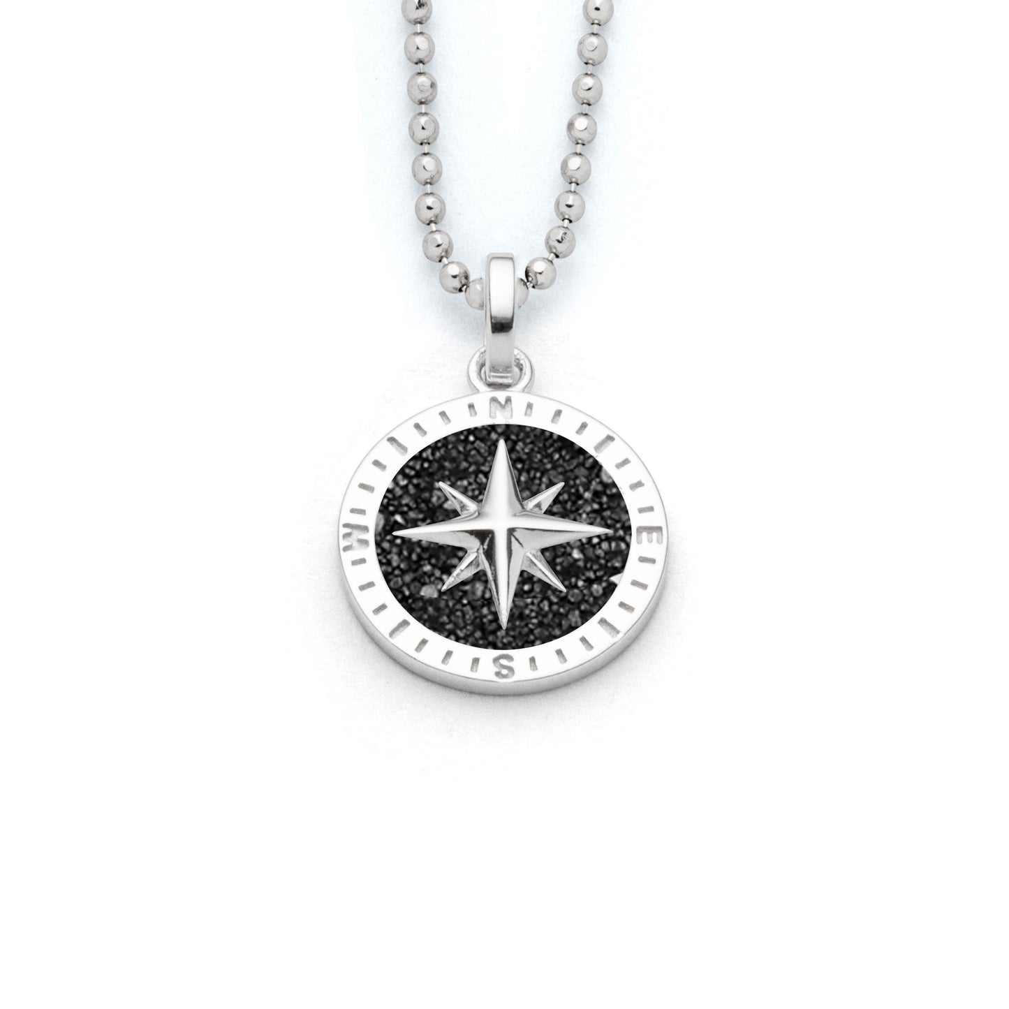 Anhänger 15mm "Kompassrose 2.0" Lavasand