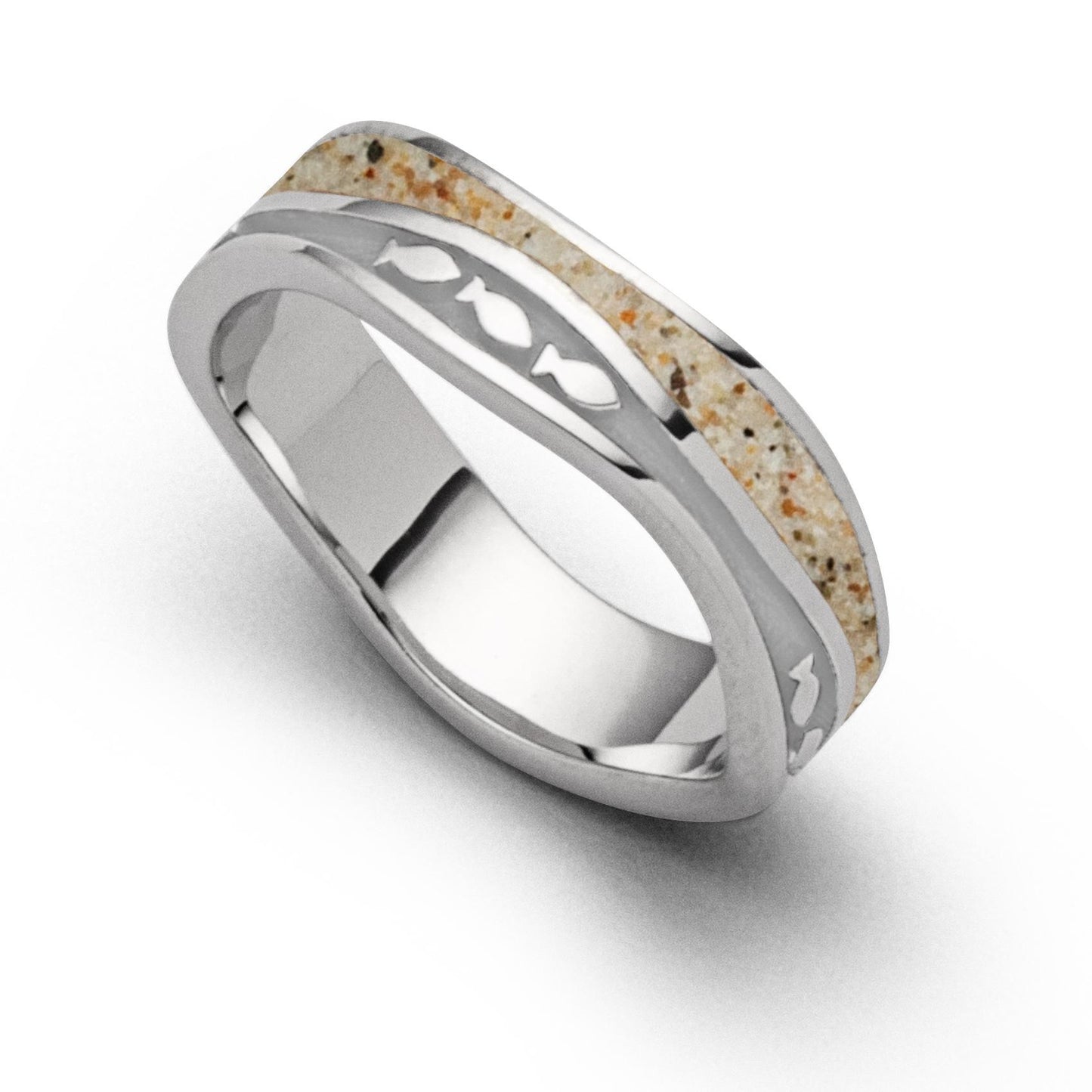 Ring Strandwelle "Fischschwarm"