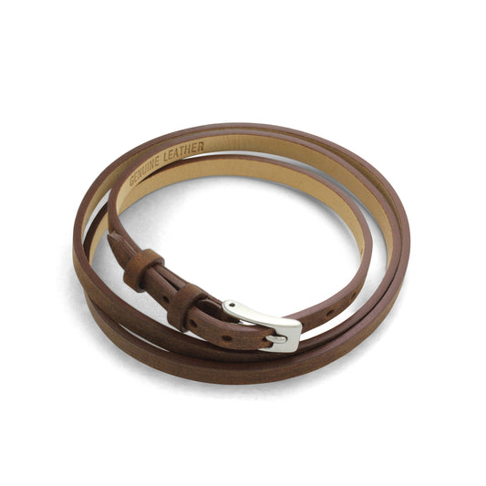 Lederarmband blau 62 cm