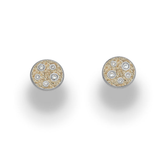 Ohrring "Monaco" WG 585/- 5 Brill. 0,0215ct tw/si beachsand®