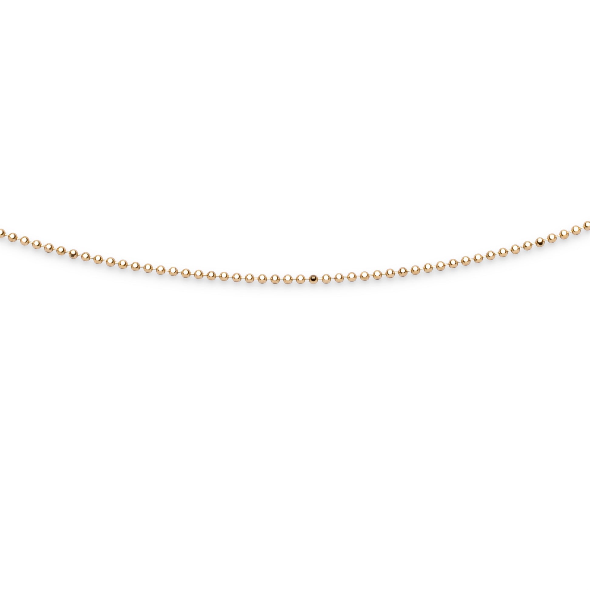 Kette "Kugel, geschliffen" vergoldet 1,8 mm