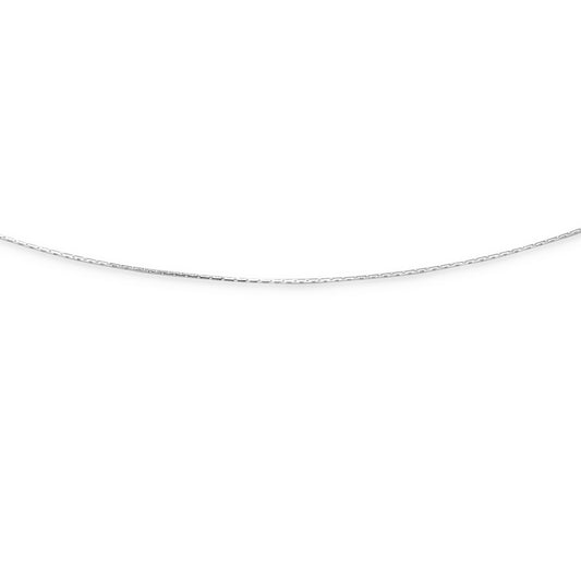 Kette "Haferkorn, rhodiniert"