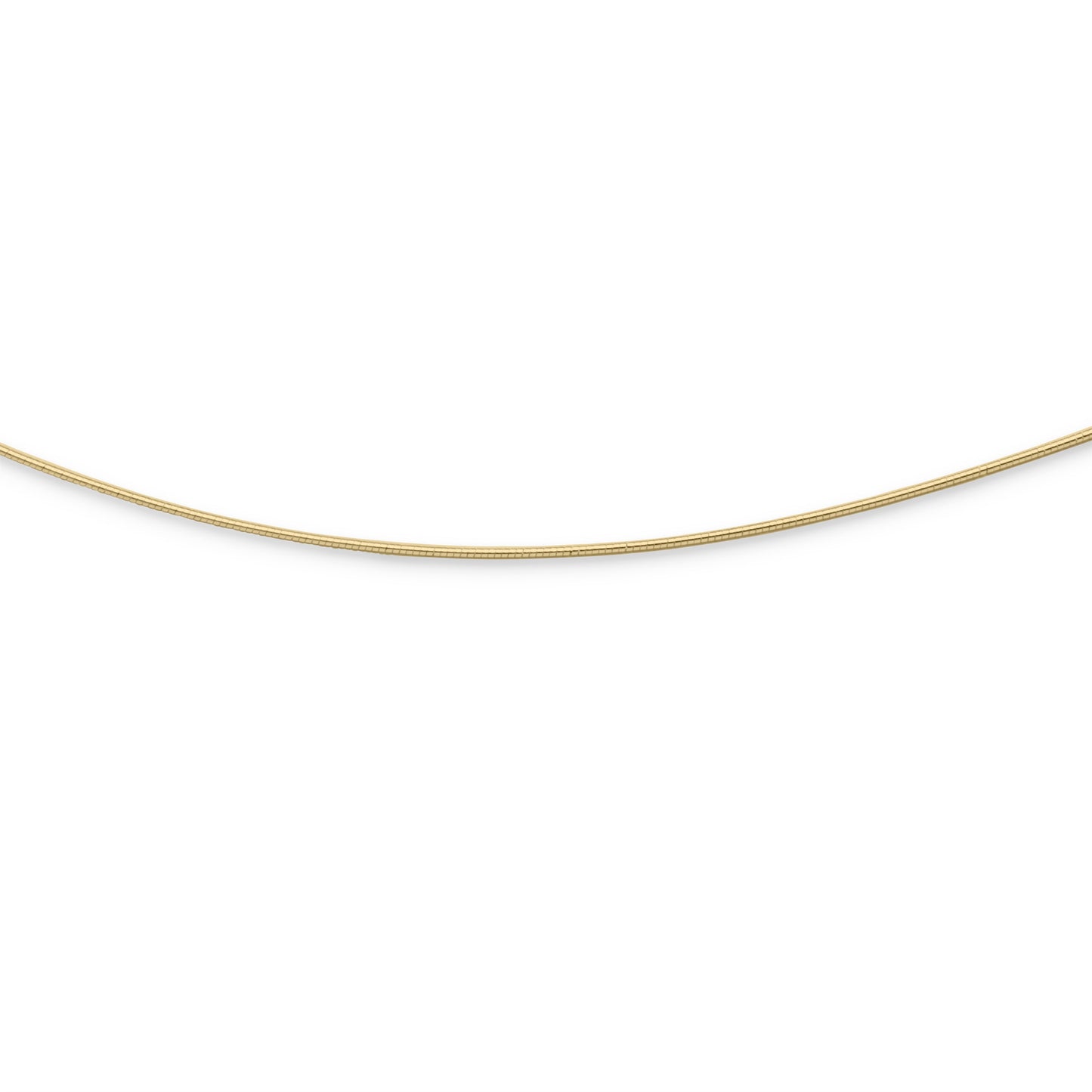 Kette "Omega, dünn" vergoldet 45 cm