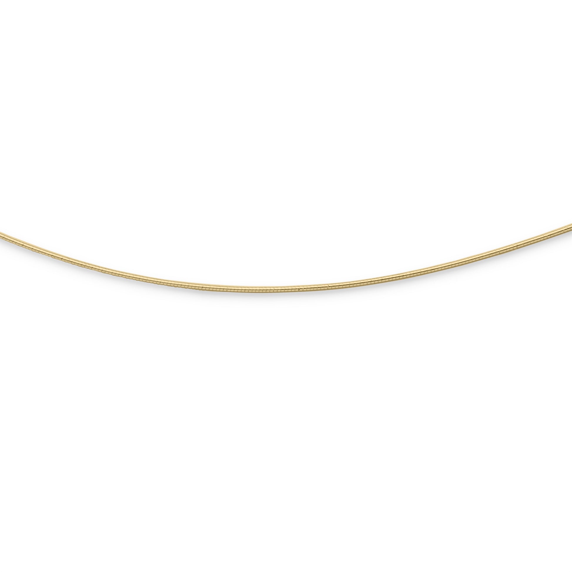 Kette "Omega, dünn" vergoldet 45 cm