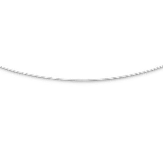 Kette "Schlange 2.0" rhodiniert 1,2 mm